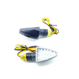 LED Pair of indicators Triangle carbon look 12V (two pieces)