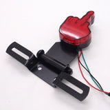 Universal red rear light Middle finger (with brake light and license plate holder)