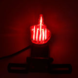 Universal red rear light Middle finger (with brake light and license plate holder)