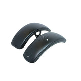 Mudguards set black Dax type 12v powder coated steel