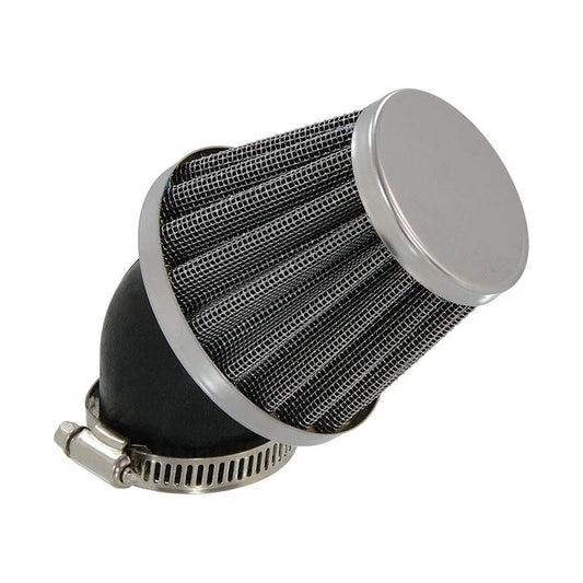 Air filter K&N chrome type 45° Angled 35MM