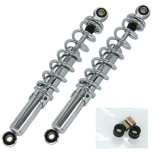 Set of rear springs 330mm chrome look - standard length