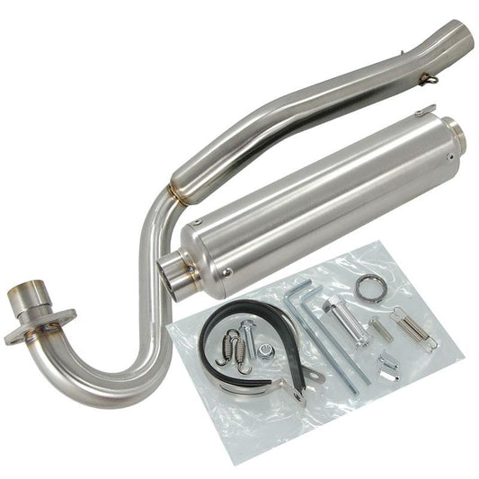 Overhead stainless steel exhaust for stainless steel Dax and others.