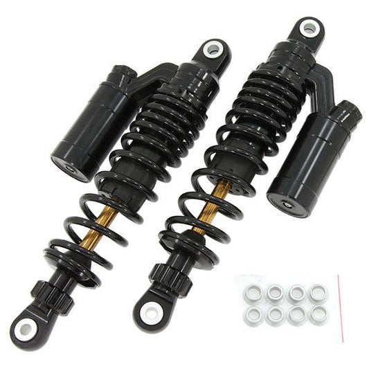 Shock absorbers / rear springs 330mm black - adjustable