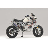 ABOUT Racing Down Oval stainless / carbon exhaust Dax, Monkey, PBR..